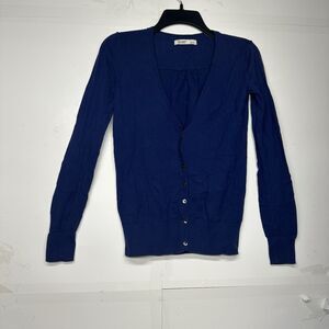 Old Navy Blue Button Front Cardigan Women’s Size Small Long Sleeve